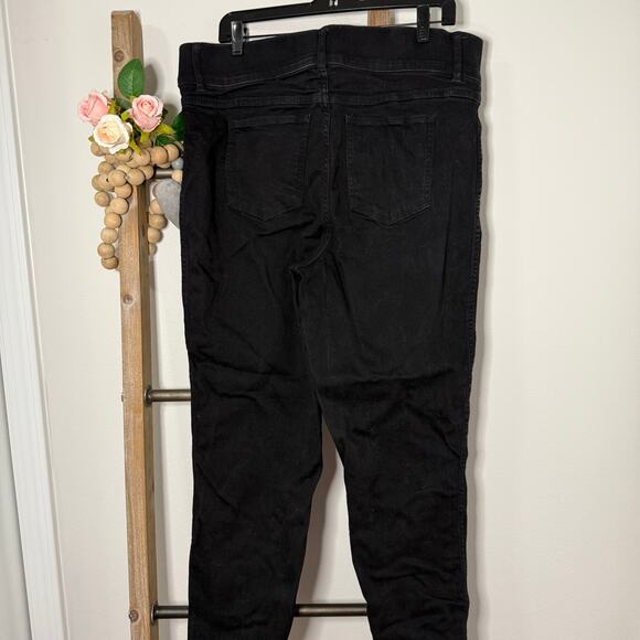 Spanx Black Denim Jeggings Pull On Size X Large - Picture 6 of 10